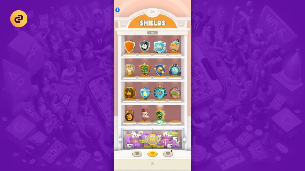 Shields Showroom in Monopoly GO - Screenshot