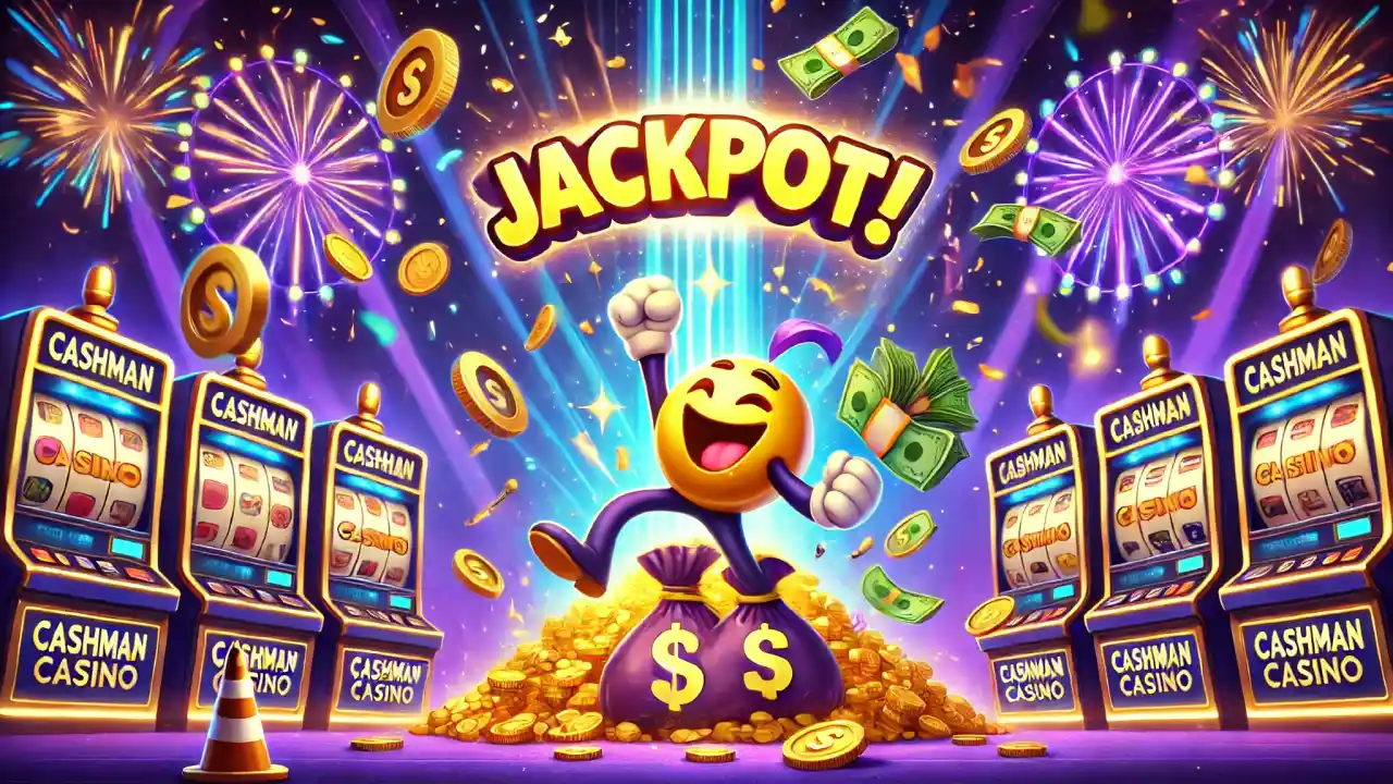 Winning jackpot on Cashman Casino