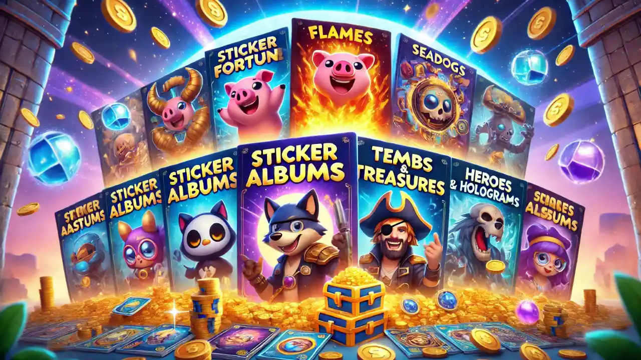 Sticker albums in Match Masters