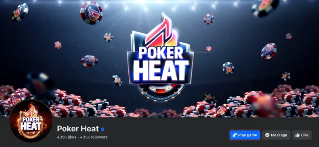 Poker Heat Facebook page