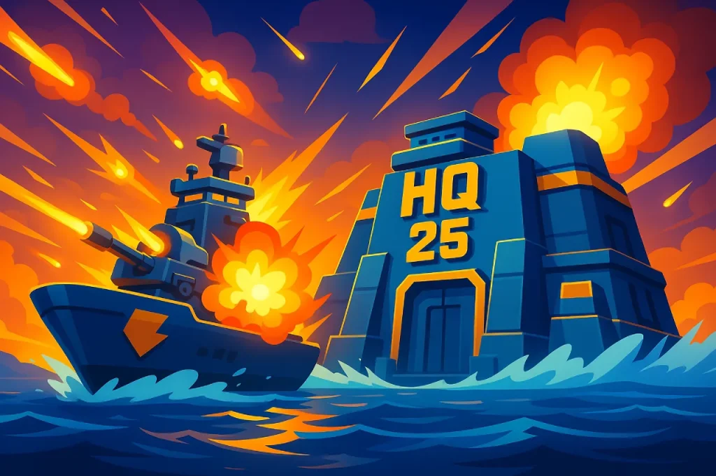 How to reach HQ 25 fast in Sea War: Raid cover